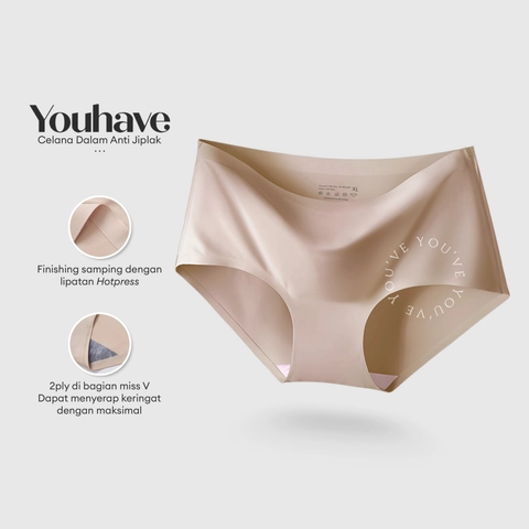 Youhave - Youve You Have Seamless CD Celana Dalam Pakaian Dalam Wanita 1PCS C920