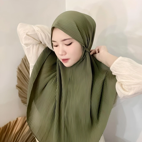 Ladee Official - Kerudung Bergo Plisket