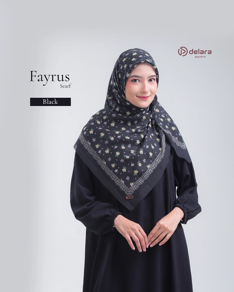 HIJAB MOTIF FAYRUZ 110 KERUDUNG SEGI EMPAT