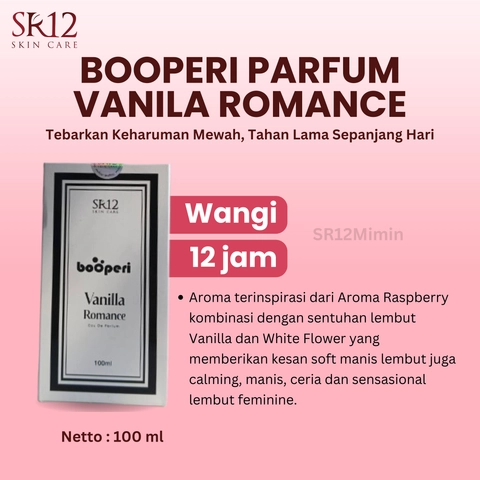 SR12 Mimin - SR12 Parfum Booperi Vanila Romance Eau De Parfum Wangi Feminime Tahan 12 Jam