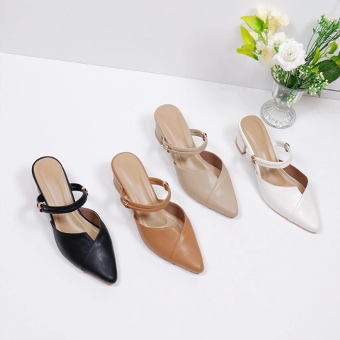 Koekita - Sandal Selop Hels Wanita 5 cm Humaira-01