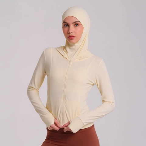 DSS095 Heiji - Hooded Jacket SPF 50+ with Soft Material - Jaket Sport Wanita UV Protection UPF50D+