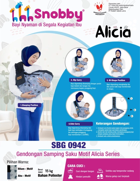 SNOBBY BABY - SBG0942 GENDONGAN SAMPING ALICIA SERIES