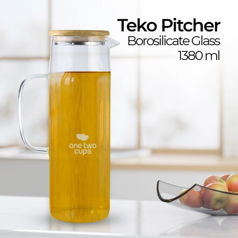 RUMAH RAYA - (PO) Teko Pitcher Teh Kopi Jus Glass 1380ml - YS-6337