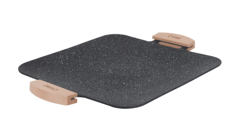 Cypruz Official - Cypruz Alat Pemanggang Anti Lengket Horizontal BBQ GrillPan Marble Series TG-0306