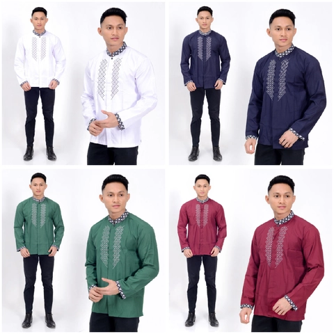 Kois Batik - BAJU KOKO BORDIR DAN KOMBINASI BATIK LENGAN PANJANG DEWASA