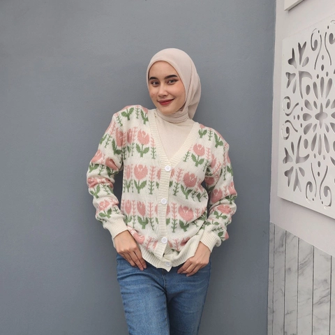 Mirani - Mix Tulip Outher - Outer Cardigan Wanita Korean Style Murah Kekinian