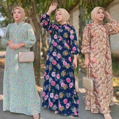 [B1G1] BELI 1 GRATIS 1 Baju Gamis Amira Dress (Premium Quality)