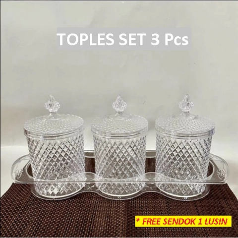 Toko Mawar - Toples Set 3 Pcs