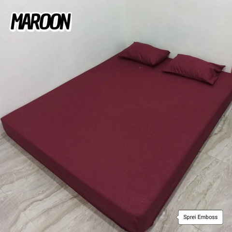 MNAIMA - Sprei Emboss Marun