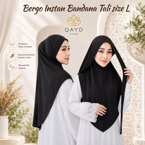 qaydstoreid - Hijab Instan Bandana Naura dari Albata Bahan Jersey Premium Hijab instan Naura dari Albata