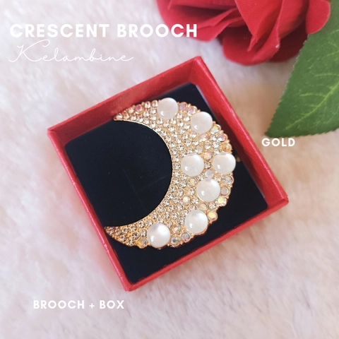 Crescent Brooch Bross Bulan Sabit