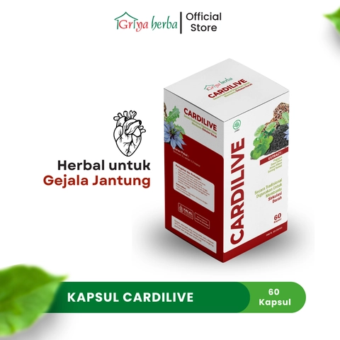 Griya Herba - Cardilive Obat Herbal Membantu Melancarkan Sirkulasi Darah Liver Halal BPOM