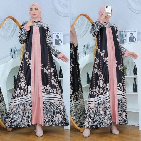 Celin Fashion [TA] - M L XL XXL GAMIS FLORA MOTIF BUNGA