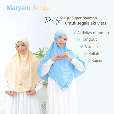 AIZANA MOSLEM FASHION - Bergo Maryam Anti Gerah Adem