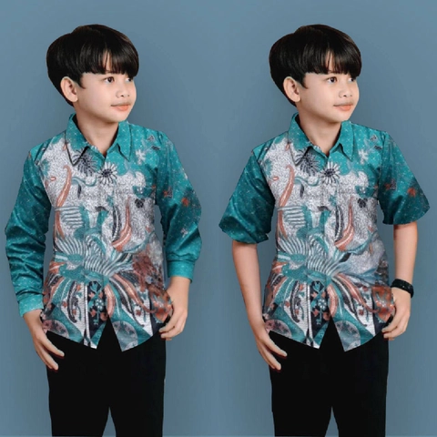 Batik Alfin - Baju Batik uk anak modern terbaru Lengan panajang dan Pendek bagus banget