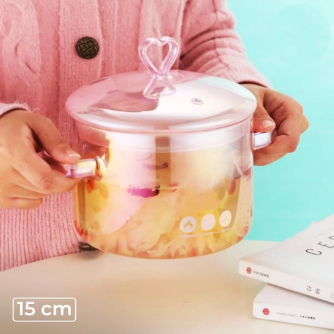 RUMAH RAYA - (PO) Panci Kaca Cooking Pot Tahan Panas - TH-15