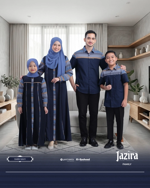 Yasmeera Official - SARIMBIT 2026 JAZIRA SERIES WARNA DARK NAVY