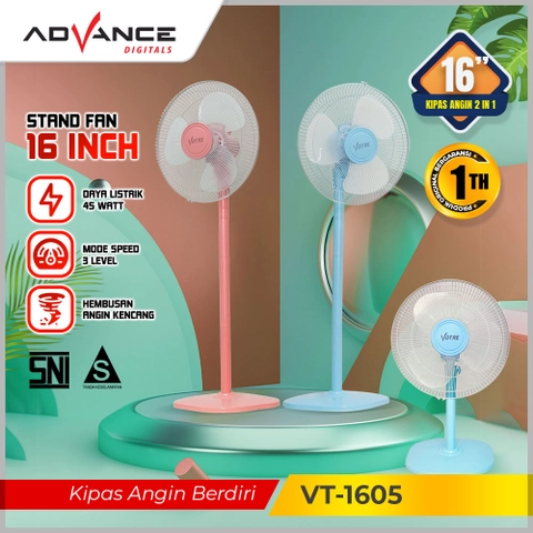 Advance Digitals Indonesia - Kipas Angin Berdiri Advance Stand Fan VT1605 Votre 16 inch