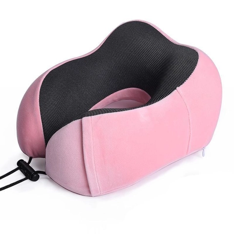 RUMAH RAYA - Bantal Leher U-Shape Foldable Travel Neck Pillow - SER43