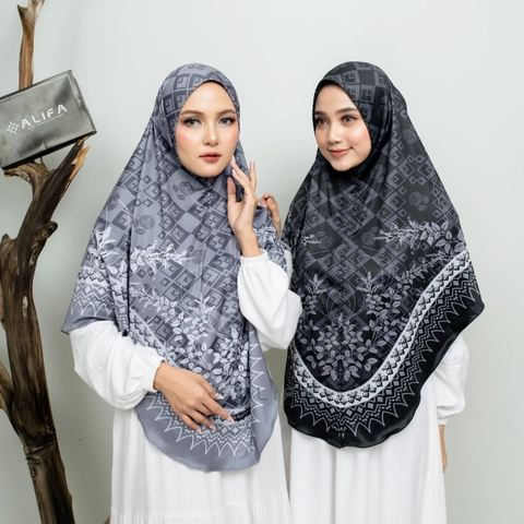 Hijab Instan Jumbo Sublim Motif Salwa Non Pet Hijab Instan Syari Hijab Syari Bergo Syari Bergo Terba