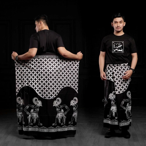 Kois Batik - New Sarung Batik Pria Terkeren free peci rajut Motif Benowo