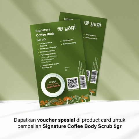 YAGI Forest - YAGI Forest - YAGI Forest - Signature Coffee Scrub 5 gram