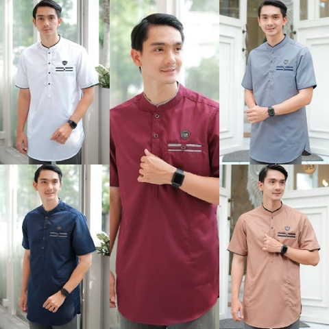 Khisna collection - Koko kurta pria lengan pendek