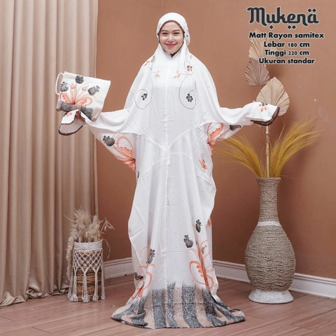 Khisna collection - Mukena lajuran lukis tahan panas dan bahan tebel