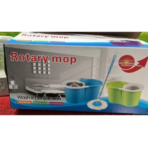UNIQSO STORE - MAGIC MOP ROTARY ALAT PEL Set Ember Alat Pel Praktis Minimalis Spin Mop Pel 360 Derajat Alat AT