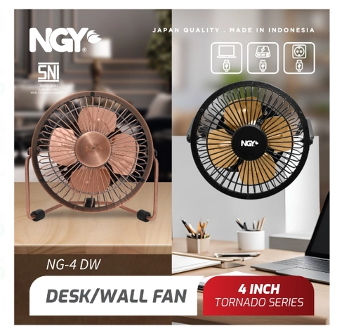 UTAMAMEGA - Kipas Angin Meja Dinding Besi 4 inch Nagoya NG-4DW