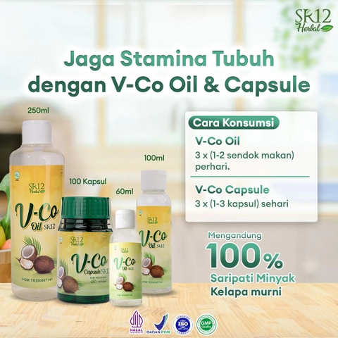 SR12 VCO Minyak Kelapa Murni Menumbuhkan Rambut Lebat