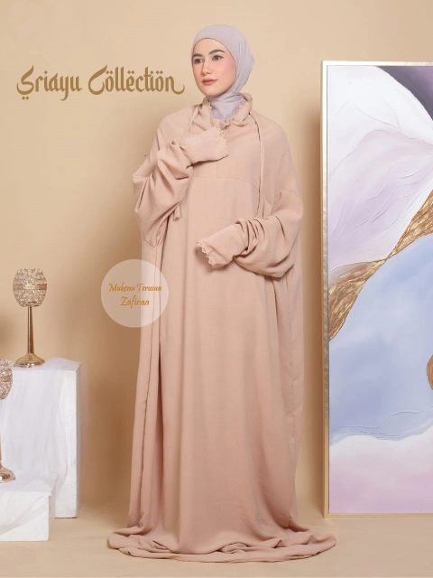 SRIAYU COLLECTION - Mukena Terusan Zafiraa 2 IN 1 NEW