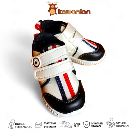 Kawanian - Sepatu Sneakers Anak Velcro Strap Dua Rosie