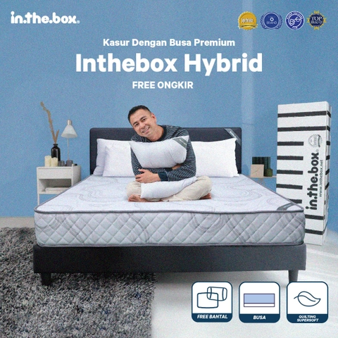 INTHEBOX - Kasur Busa Hybrid Ukuran 100x200 (Super Single) F388HB-JBS1-100NTR