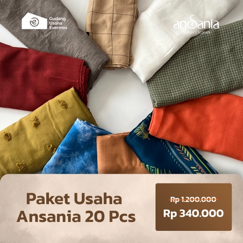 Gudang Usaha Evermos - Paket Usaha Hijab 20 - Ansania
