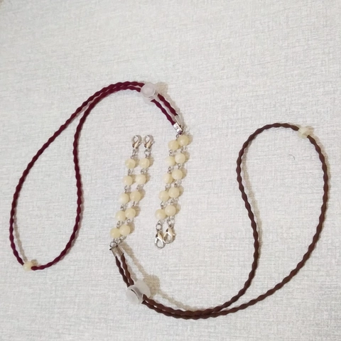 ALMIRA STORE - Strap Masker Manik Marmer / Kalung Tali Masker / Konektor