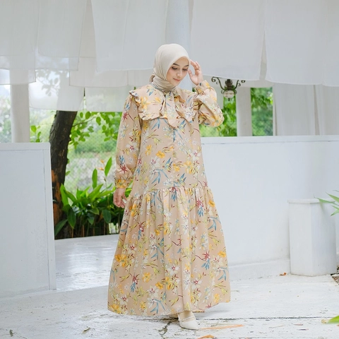 byLayna Official -Tanisha Dress Khaky