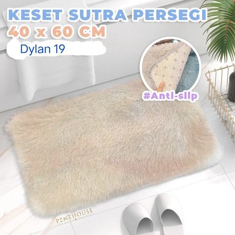 Dylan 19 [TA] - Dylan 19 - Keset Sutra Persegi 40x60 Anti Slip