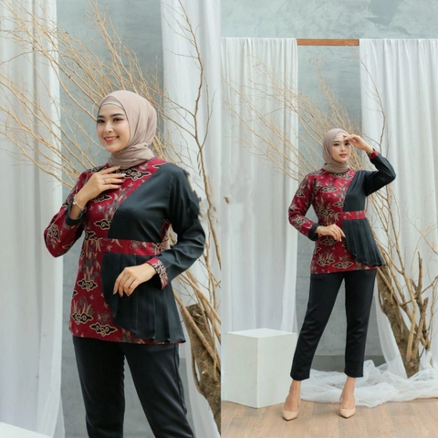 Kois Batik - Atasan Batik Wanita Dewasa Blouse Keren Sekali Motif amalia