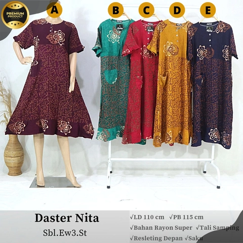 Rambe Batik Indonesia - Batik Daster Nita F2 Bahan Rayon Super Premium