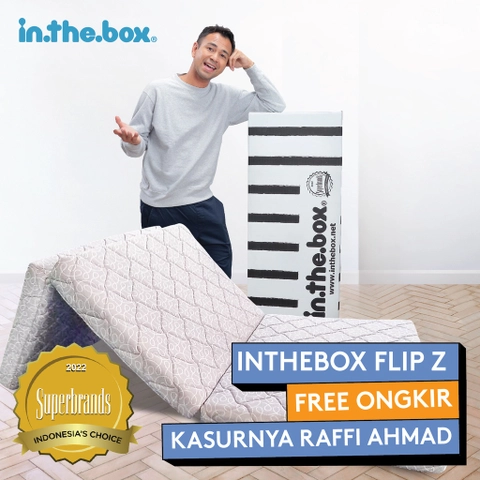 Inthebox - Kasur Lipat Lantai IN THE BOX FLIP Z - gratis bantal & tas kasur lipat F388FZ-LL2P-160NTR