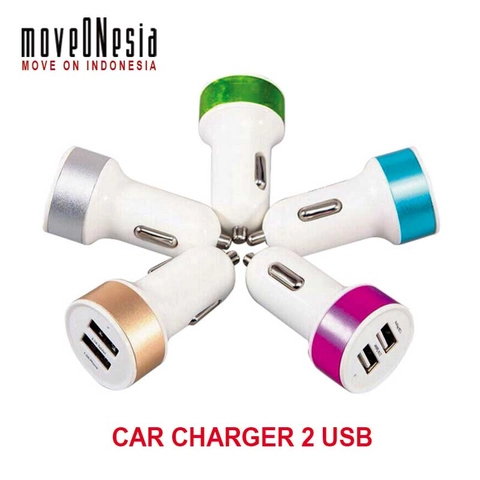 Moveonesia - Car Charger Dual Port USB Universal
