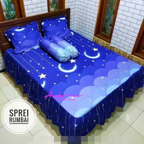 Aneka Collection - SPREI RUMBAI 180 KASUR NO 1 UKURAN KING - STARYNIGHT