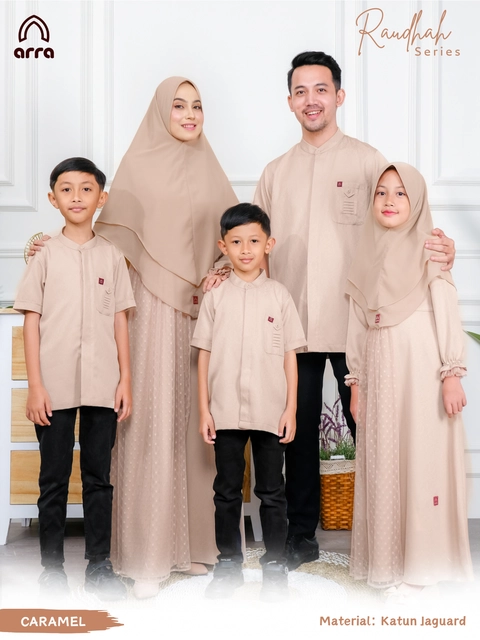 Arra - [PO] Baju Sarimbit Raudhah Caramel
