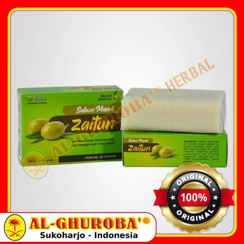 Al-Ghuroba Herbal - Sabun Zaitun Al-Ghuroba 90gr Sabun Herbal Zaitun Olive Oil Soap BPOM Halal ORIGINAL