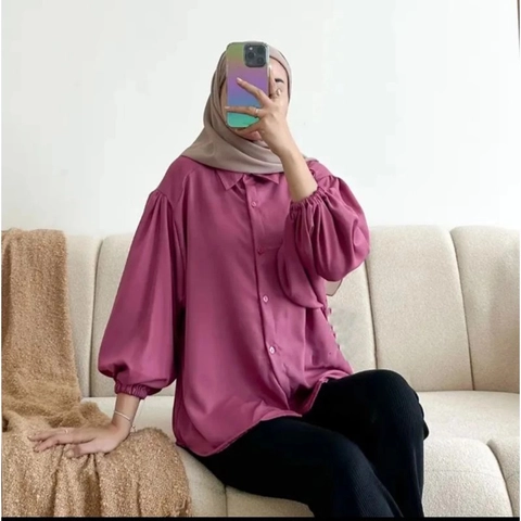 Amha Collection - ZEA PUFFY BLOUSE KEMEJA WANITA SHAKILLA