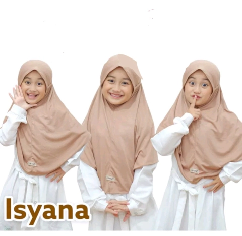 Fisky Collection - Hijab Bergo Instant Anak Isyana Non Pad