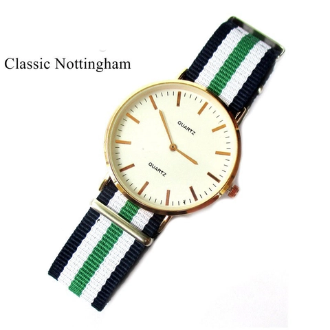 Lanc Fashion - jam tangan wanita Kanvas StripLine 3CM