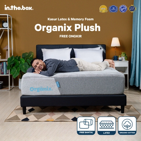 IntheBox - Kasur Latex Organix Plush Free Bantal & Mattress Protector F388OP-2P1P-160NTR